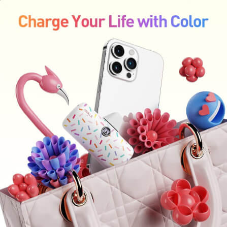 แบตเตอร์รี่สำรอง IWALK LINKPOD PRO 4800 MAH หัวชาร์จไร้สายหัว หัวชาร์จ LIGHTNING สี WHITE CANDY_6