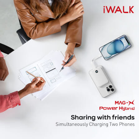 แบตเตอร์รี่สำรอง IWALK POWER HYBRID 10000MAH สี WHITE ชาร์จระบบ MAGSAFE มาพร้อมสายชาร์จในตัว รองรับการชาร์จเร็ว 30W FASTCHARGE_7