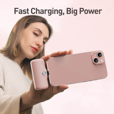 แบตเตอร์รี่สำรอง IWALK LINKPOD PRO 4800 MAH หัวชาร์จไร้สายหัว หัวชาร์จ LIGHTNING สี PINK_7
