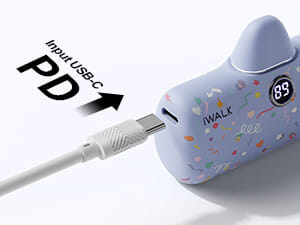 แบตเตอร์รี่สำรอง IWALK LINKPOD PRO 4800 MAH หัวชาร์จไร้สายหัว หัวชาร์จ LIGHTNING สี PURPLE CANDY_8
