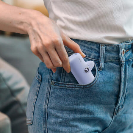 แบตเตอร์รี่สำรอง IWALK LINKPOD PRO 4800 MAH หัวชาร์จไร้สาย หัว TYPE C สี PURPLE_8