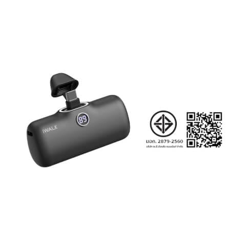 แบตเตอร์รี่สำรอง IWALK LINKPOD PRO 4800 MAH หัวชาร์จไร้สาย หัว TYPEC สี BLACK_9