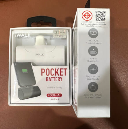 แบตเตอร์รี่สำรอง iWALK LinkPod4 ความจุ 4500mAh หัวชาร์จTypeC สี White  รองรับการชาร์จเร็ว 20W_7