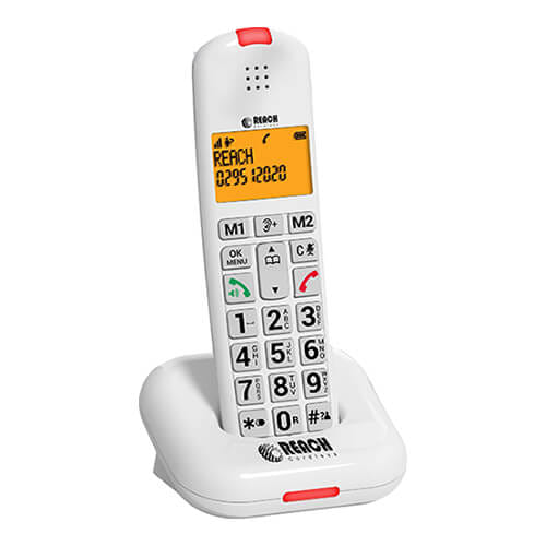 โทรศัพท์บ้าน โทรศัพท์ไร้สาย  REACH รุ่น DP-2800 สีขาว_0