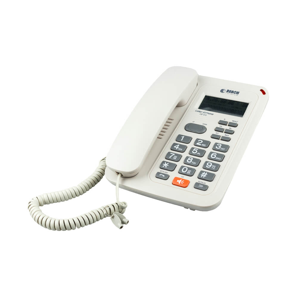 โทรศัพท์บ้านโชว์เบอร์โทรเข้า  REACH รุ่น CID 615 LIGHT GREY_0