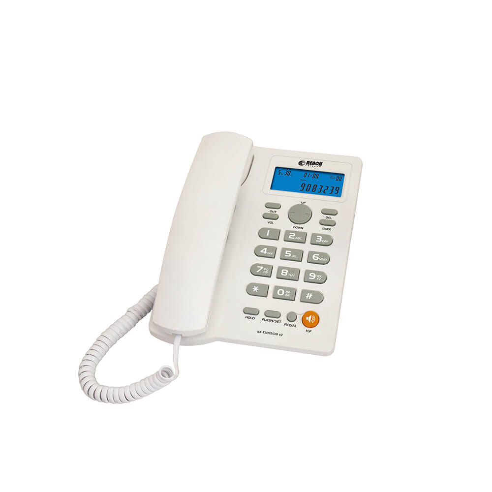 โทรศัพท์บ้านโชว์เบอร์โทรเข้า  REACH รุ่น  KX-T3095V2 LIGHT GREY_0