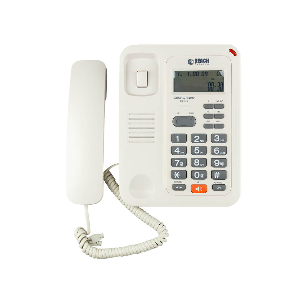 โทรศัพท์บ้านโชว์เบอร์โทรเข้า  REACH รุ่น CID 615 LIGHT GREY_2