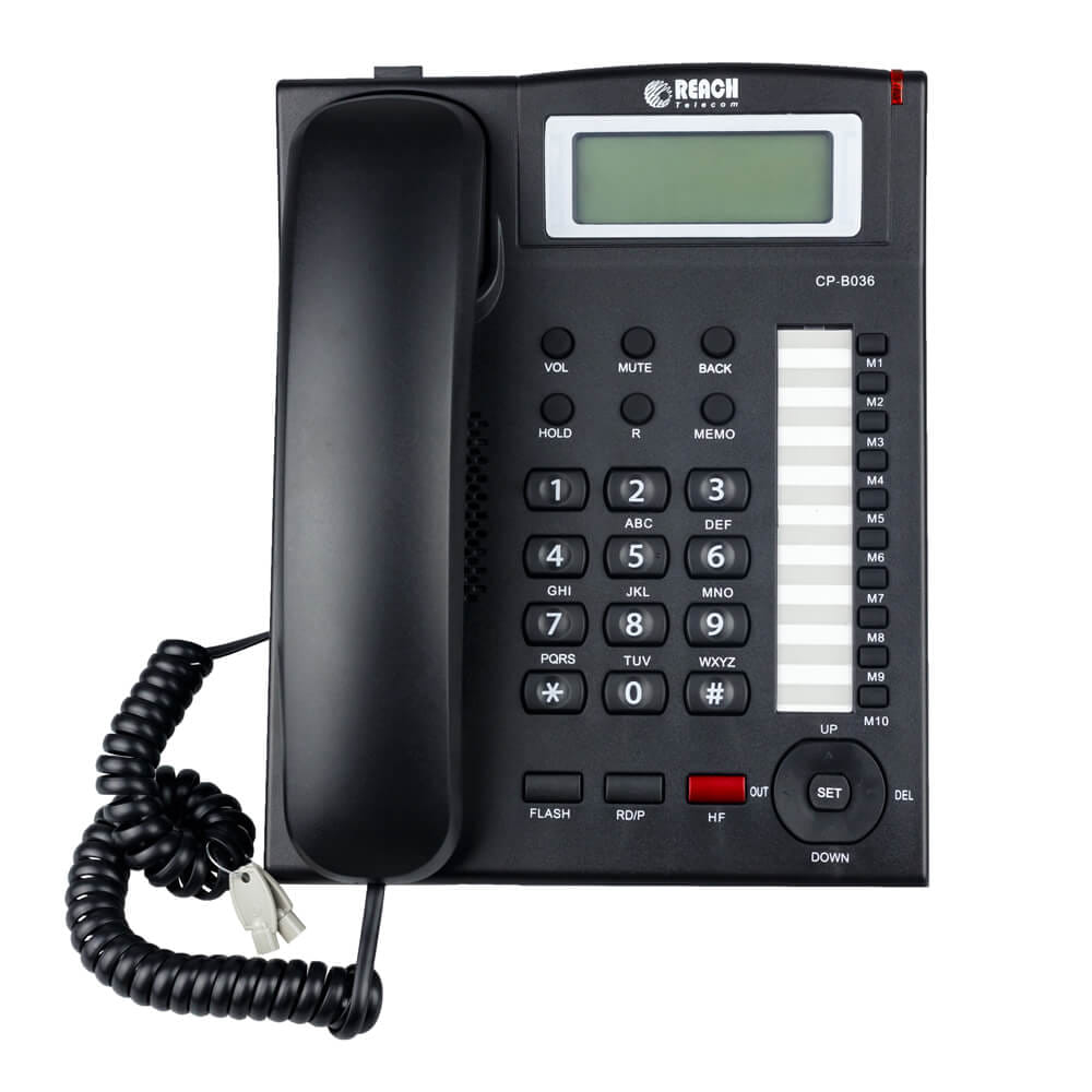 โทรศัพท์บ้านโชว์เบอร์โทรเข้า  REACH รุ่น CP-B036 สีดำ_3