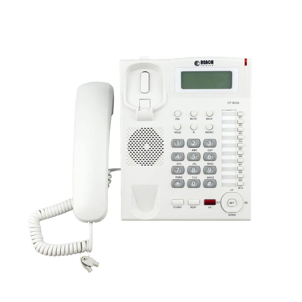 โทรศัพท์บ้านโชว์เบอร์โทรเข้า  REACH รุ่น CP-B036 LIGHT GREY_3