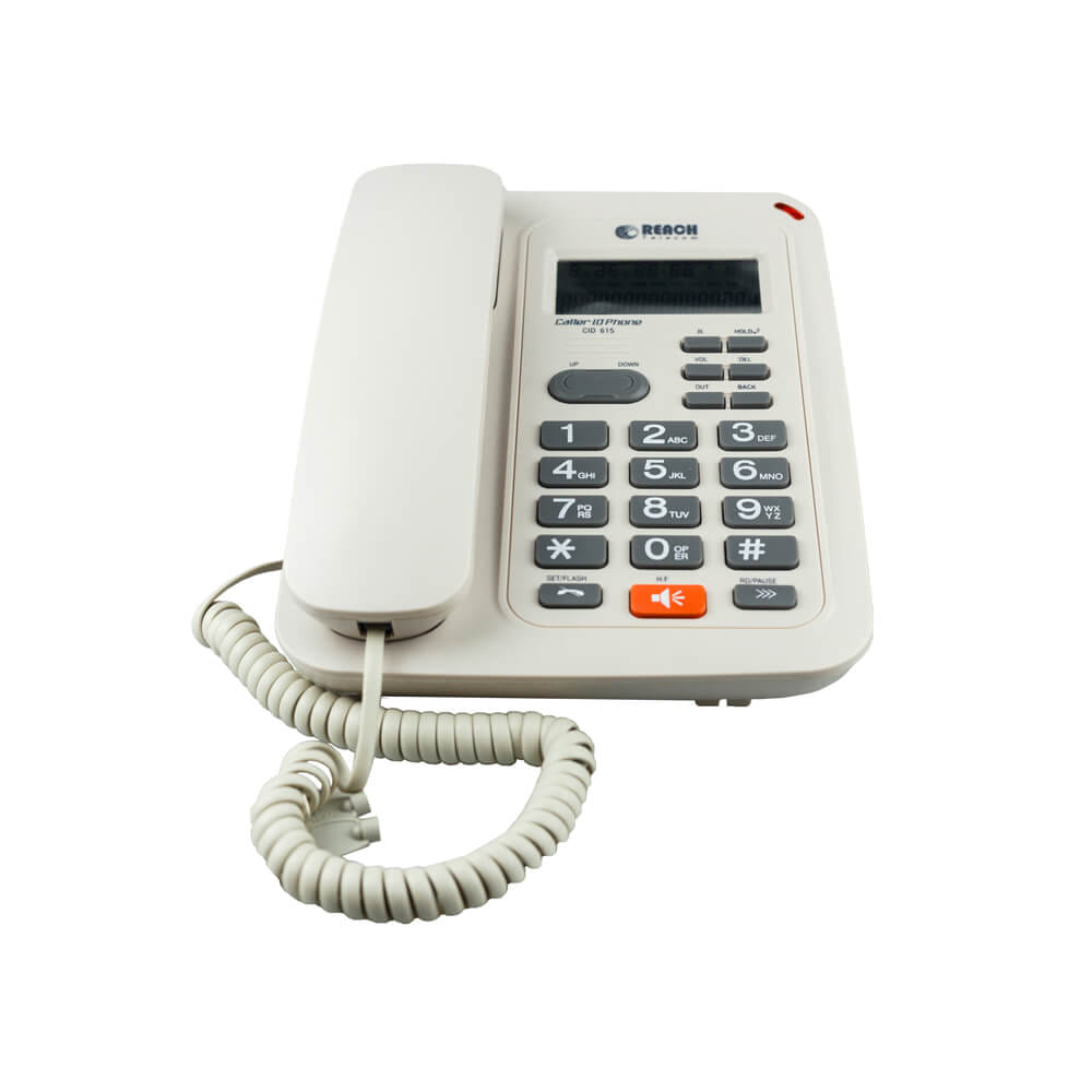 โทรศัพท์บ้านโชว์เบอร์โทรเข้า  REACH รุ่น CID 615 LIGHT GREY_4