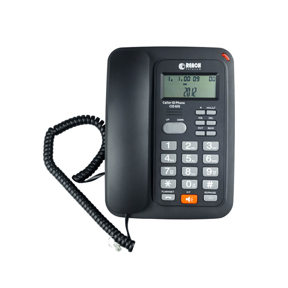 โทรศัพท์บ้านโชว์เบอร์โทรเข้า  REACH รุ่น CID 615 สีดำ_4