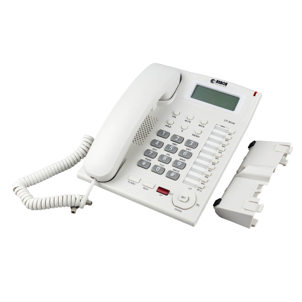 โทรศัพท์บ้านโชว์เบอร์โทรเข้า  REACH รุ่น CP-B036 LIGHT GREY_5
