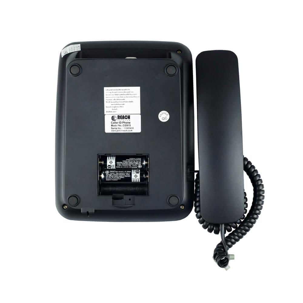 โทรศัพท์บ้านโชว์เบอร์โทรเข้า  REACH รุ่น CID 615 สีดำ_5