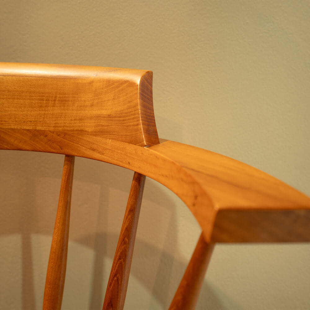 เก้าอี้ทานข้าวไม้สักแท้หมุนได้ ARTIWOOD รุ่น CM04 สีไม้สักธรรมชาติ_6