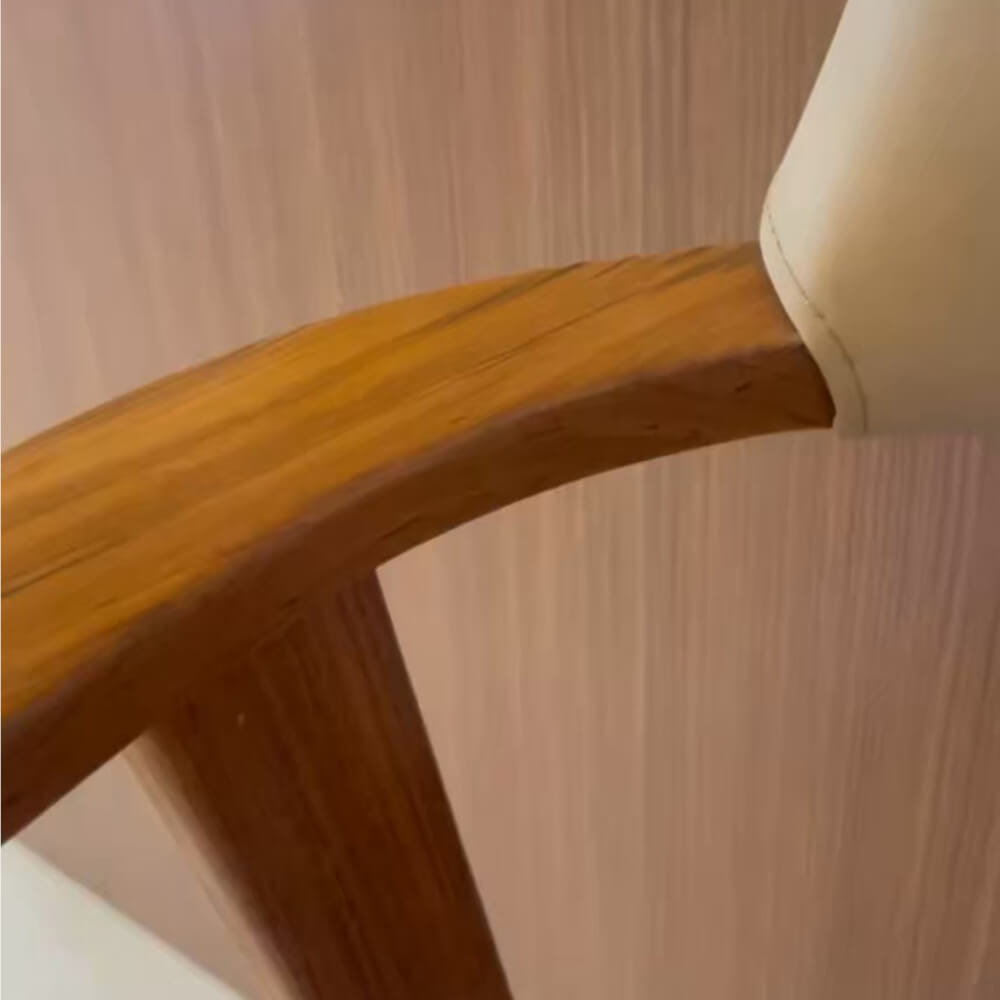 เก้าอี้ทานข้าวไม้สักแท้ ARTIWOOD รุ่น CM02 ไม้สักแท้ เบาะหนังพรีเมียม_7