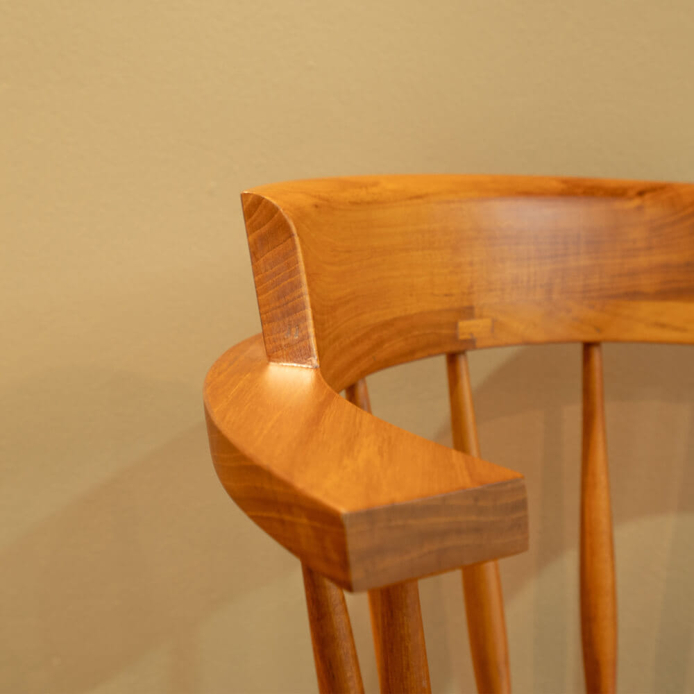 เก้าอี้ทานข้าวไม้สักแท้หมุนได้ ARTIWOOD รุ่น CM04 สีไม้สักธรรมชาติ_7