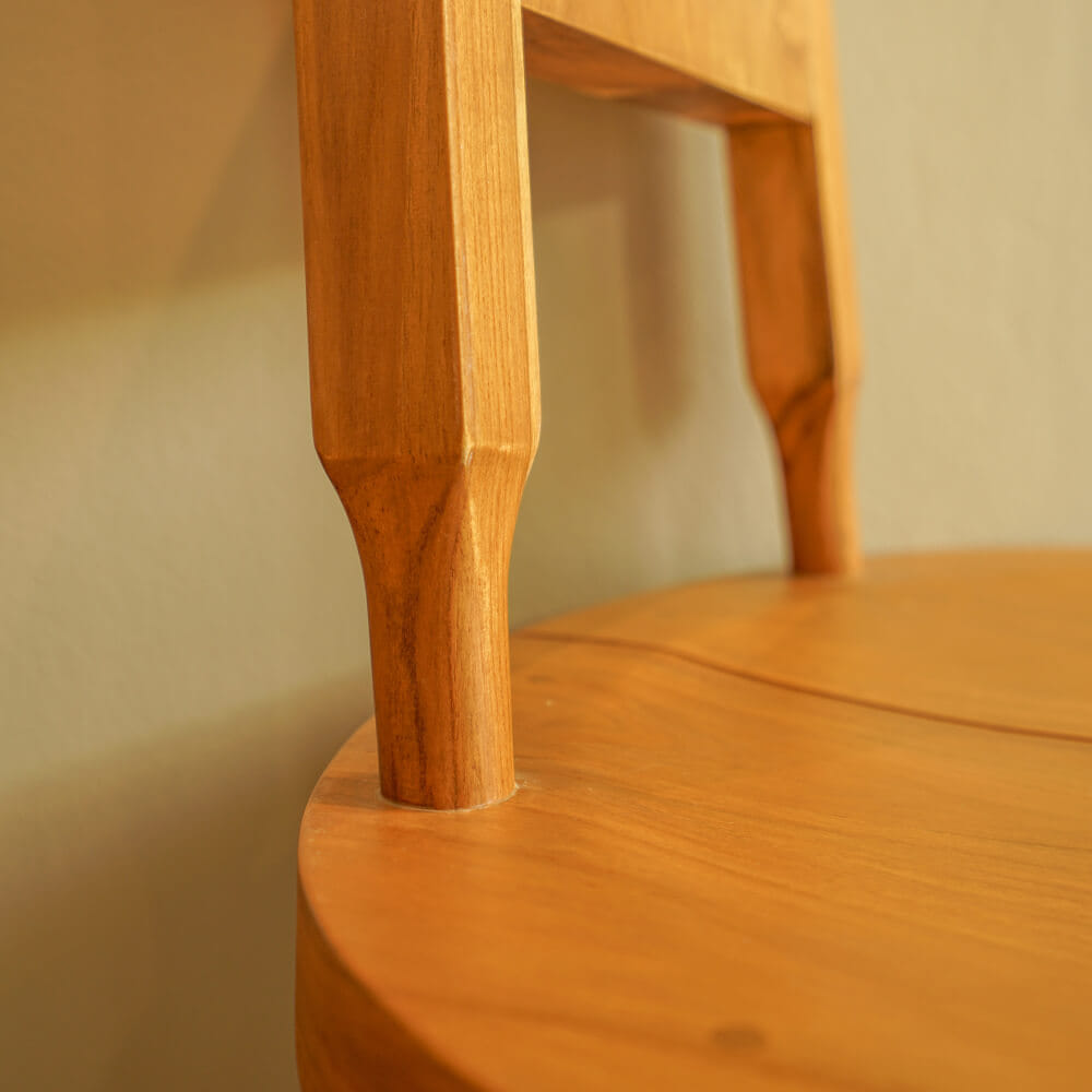 เก้าอี้ทานข้าวไม้สักแท้ ARTIWOOD รุ่น SATO ไม้สักแท้สีธรรมชาติสไตล์โมเดิร์น_8