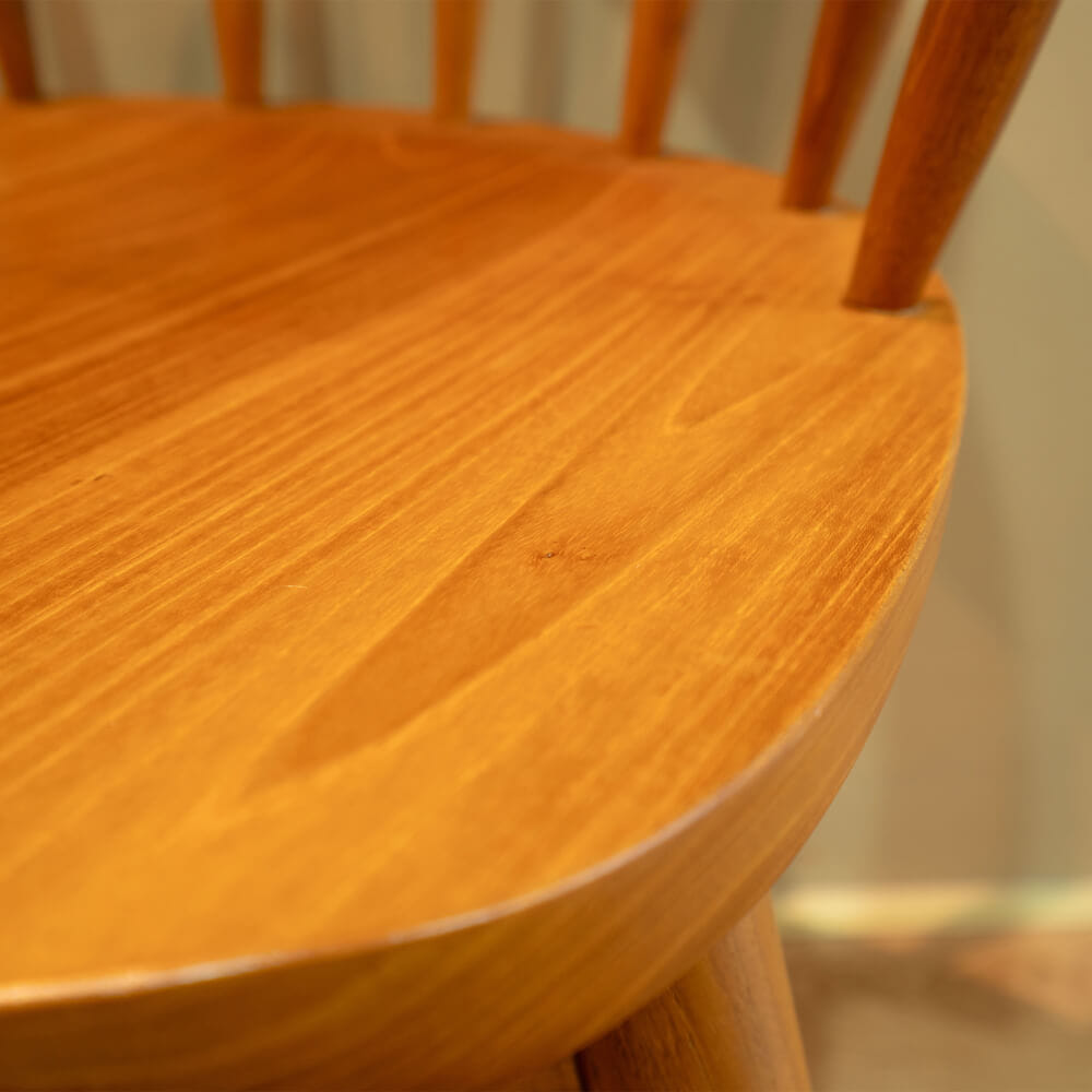 เก้าอี้ทานข้าวไม้สักแท้หมุนได้ ARTIWOOD รุ่น CM04 สีไม้สักธรรมชาติ_9