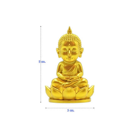 พระพุทธรูป KAF AT-06 รุ่นวิมุตติสุข สูง 5 ซม. ทองปิติสุข_5