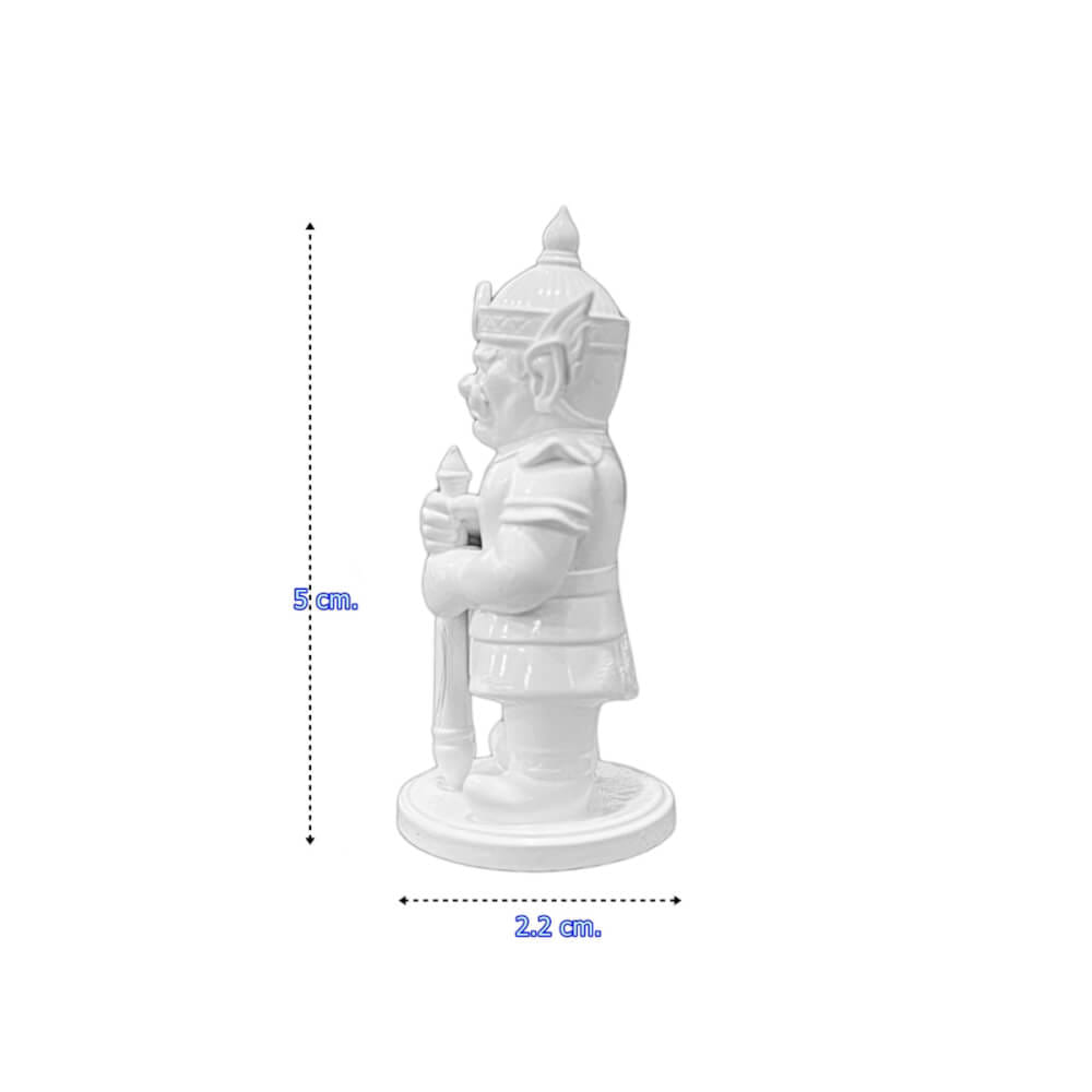 ท้าวเวสสุวรรณ KAF AT-11  รุ่นไพศาลทรัพย์ สูง 5 ซม. ขาวมงคล