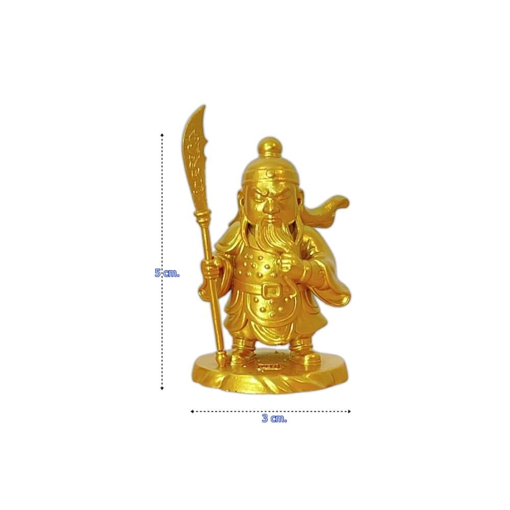 เทพเจ้ากวนอูจิ๋ว KAF AT-12 รุ่นพิทักษ์ยุติธรรม สูง 5 ซม. ทองพิทักษ์ลาภ