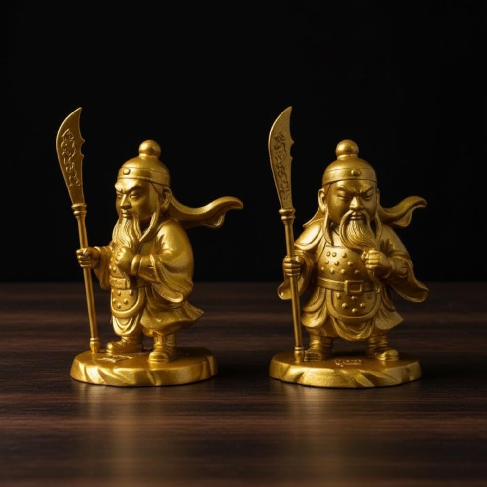 เทพเจ้ากวนอูจิ๋ว KAF AT-12 รุ่นพิทักษ์ยุติธรรม สูง 5 ซม. ทองพิทักษ์ลาภ