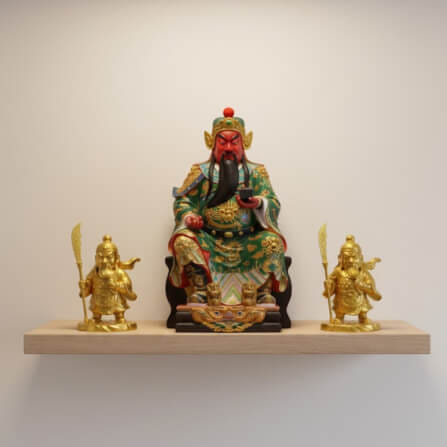 เทพเจ้ากวนอูจิ๋ว KAF AT-12 รุ่นพิทักษ์ยุติธรรม สูง 5 ซม. ทองพิทักษ์ลาภ_2