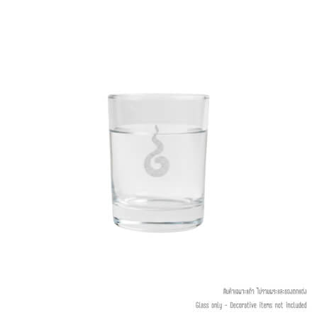 แก้วน้ำบูชาพระ KAF รุ่น GL02 เลเซอร์ลายเปลวรัศมี_0