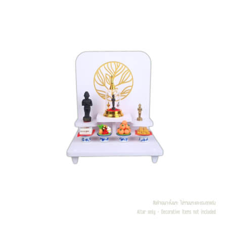 หิ้งพระโมเดิร์น KAF รุ่น BDSTEP01 ลายงอกงาม เซาะร่องลงทอง