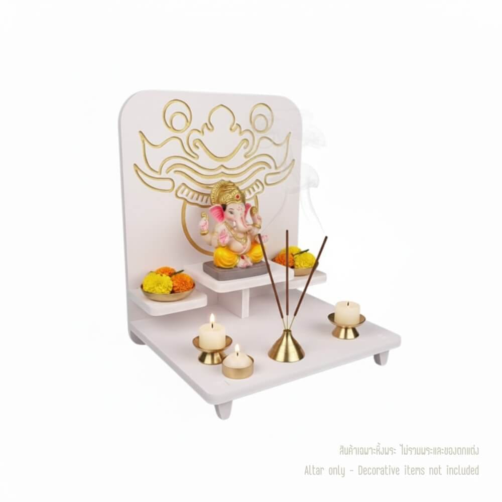หิ้งพระโมเดิร์น KAF รุ่น BDSTEP01 ลายพระราหู เซาะร่องลงทอง_0