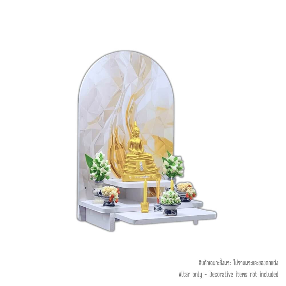 หิ้งพระโมเดิร์นตั้งโต๊ะและติดผนังได้ KAF รุ่น POLY88-UV พิมพ์ลาย UV