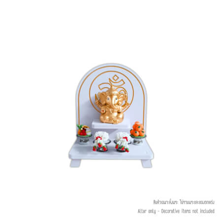 หิ้งพระพิฆเนศตั้งโต๊ะและติดผนังได้ KAF รุ่น PKS ลายโอม_0