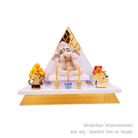หิ้งพระมินิมอล KAF รุ่น Q2 ทรงสามเหลี่ยม กระจกเงาทอง_0