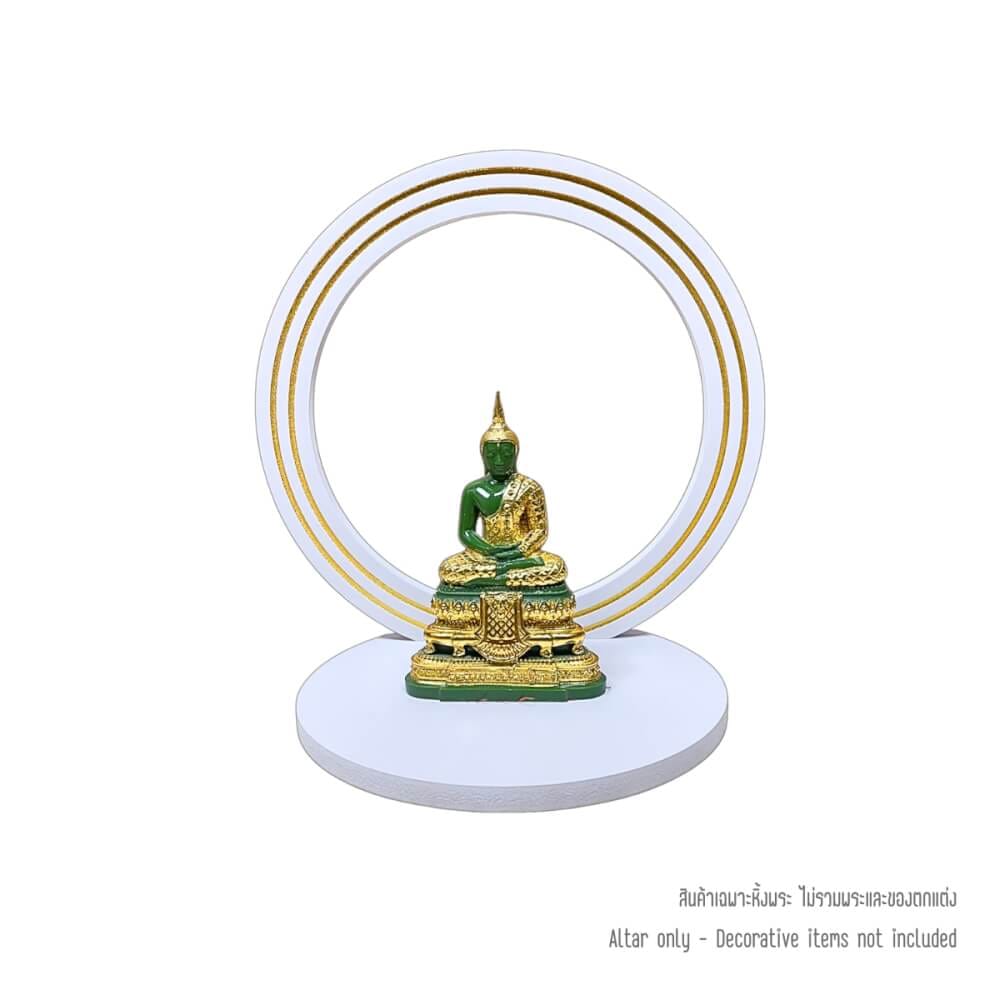 หิ้งพระตั้งโต๊ะ KAF รุ่น SUN01 รัศมีวงกลม ลายทอง