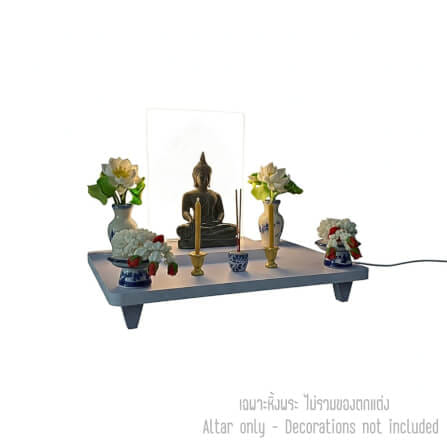 หิ้งพระมีไฟ KAF รุ่น TM-LIGHT01 ลายต้นโพธิ์_0