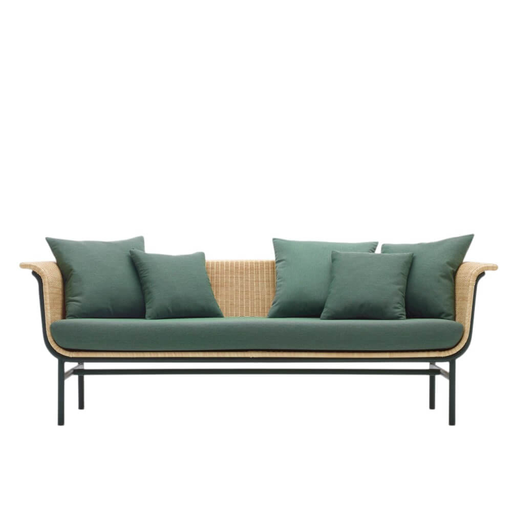 โซฟา 2 ที่นั่ง BUNISE รุ่น AMALFI ขนาด 140×75×70 ซม. สีเขียว_0