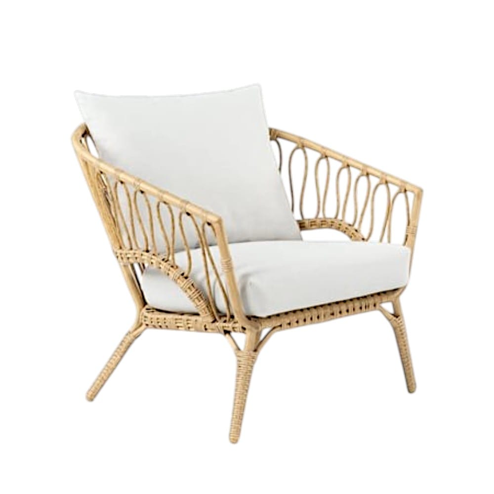โซฟาหวาย PE BUNISE รุ่น LUCARA ขนาด 73&times;73&times;78 ซม. สีขาว