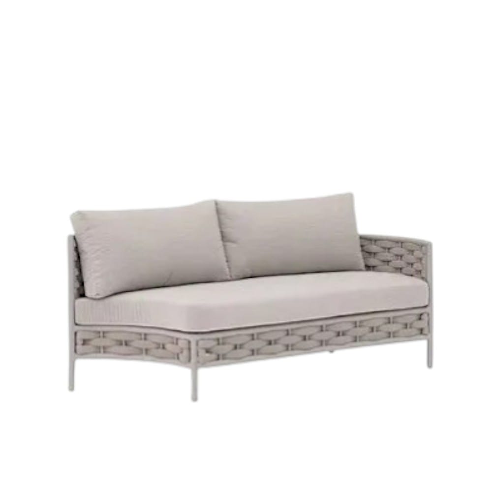 โซฟาอะลูมิเนียมมุมซ้าย BUNISE รุ่น PALMIRA  ขนาด 180&times;83&times;83 ซม. สีเทา