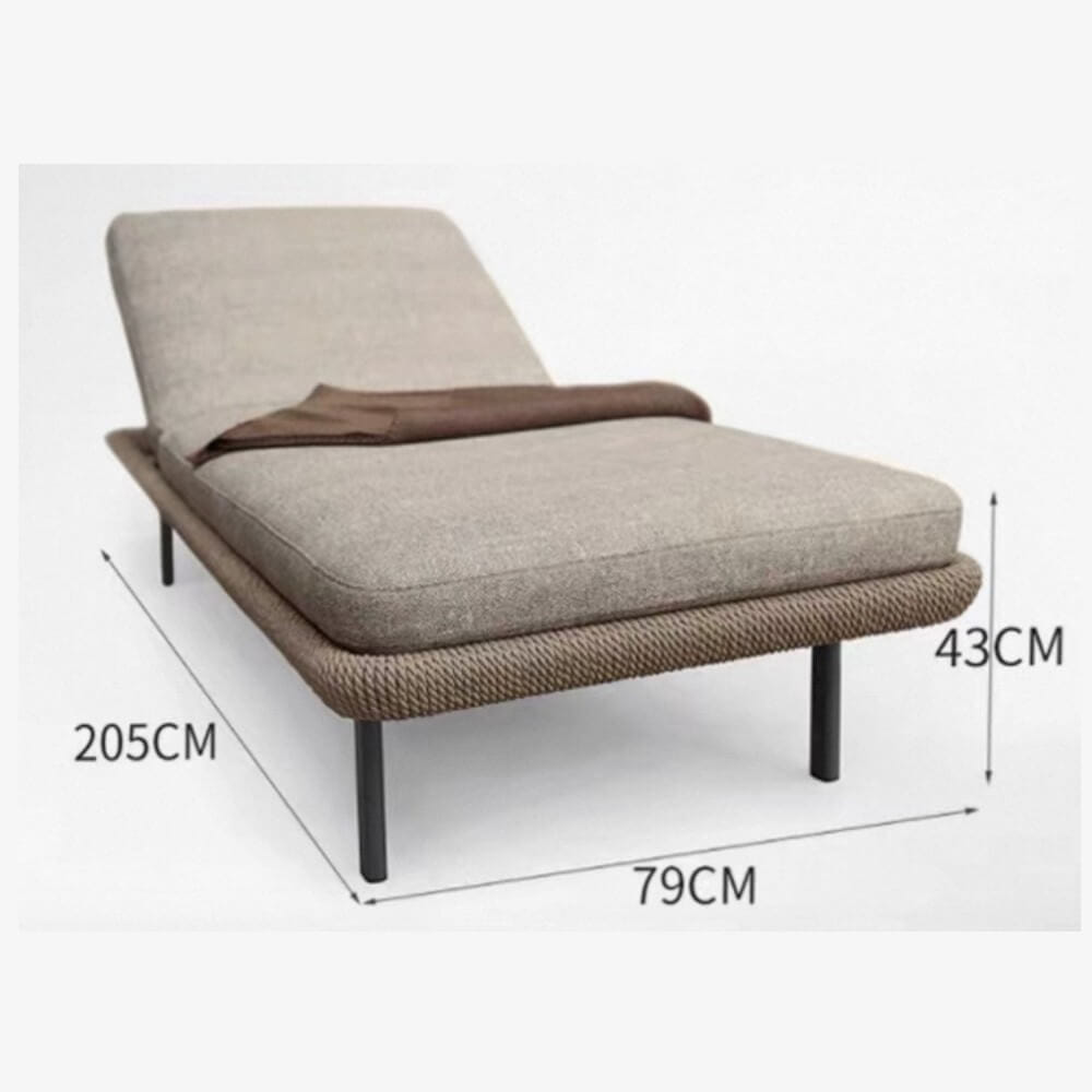 เตียงริมสระ BUNISE รุ่น SUNLIT ขนาด 205×79×43 ซม. สี APRICOT_1