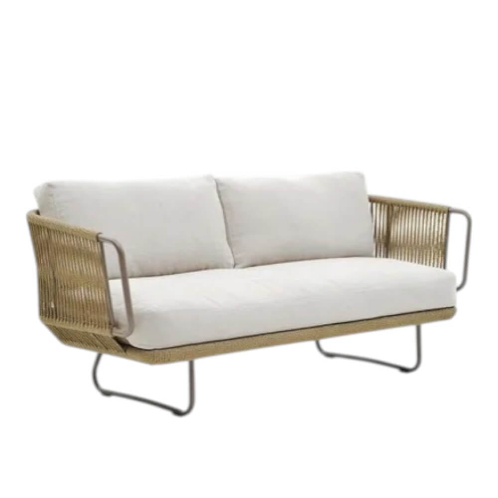 โซฟา 2 ที่นั่ง BUNISE รุ่น SUNLIT ขนาด 135&times;75&times;75 ซม. สี APRICOT
