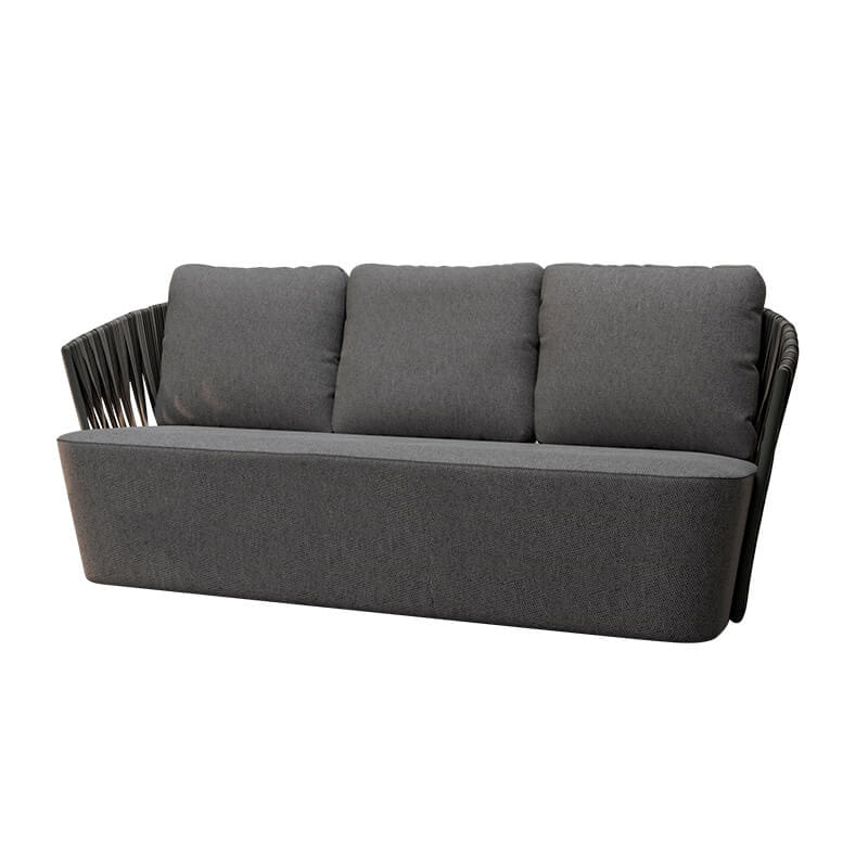 โซฟาสนาม 3 ที่นั่ง BUNISE รุ่น CASCADE ขนาด 220×85×82 ซม. สีเทา_0