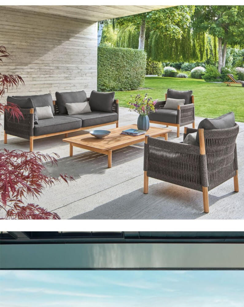 โซฟาสนาม  1 ที่นั่ง BUNISE รุ่น CASSIS ขนาด 78×76×72.5 ซม. สีเทา_2