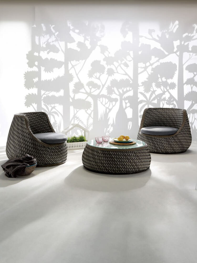 โซฟาหวาย PE 1 ที่นั่ง BUNISE รุ่น P3403 ขนาด 93×92×70 ซม. สีน้ำตาล_3
