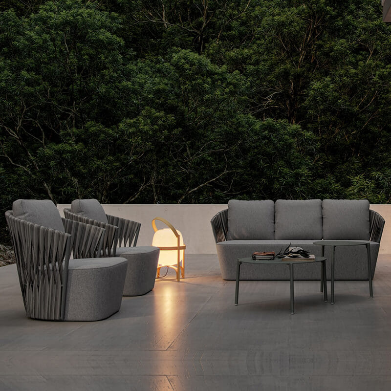 โซฟาสนาม 3 ที่นั่ง BUNISE รุ่น CASCADE ขนาด 220×85×82 ซม. สีเทา_3