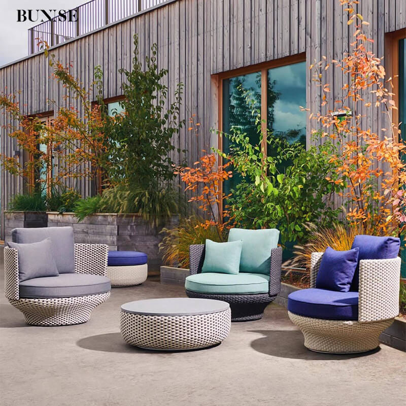 โต๊ะกลางกลม BUNISE รุ่น P66 ขนาด 80&times;80&times;29 ซม. สีเทา