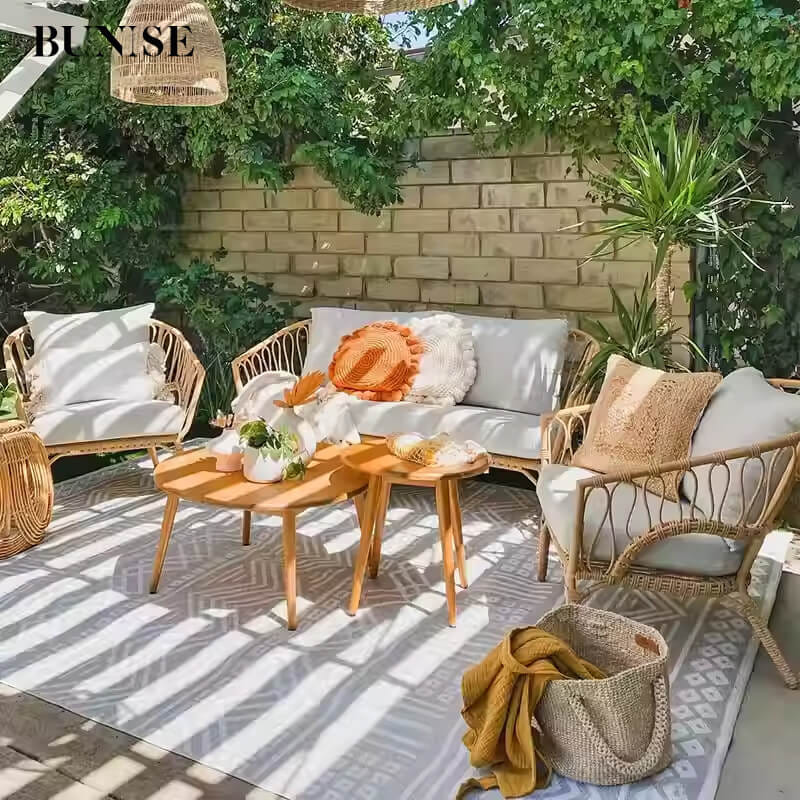 โซฟาหวาย PE BUNISE รุ่น LUCARA ขนาด 73×73×78 ซม. สีขาว_9