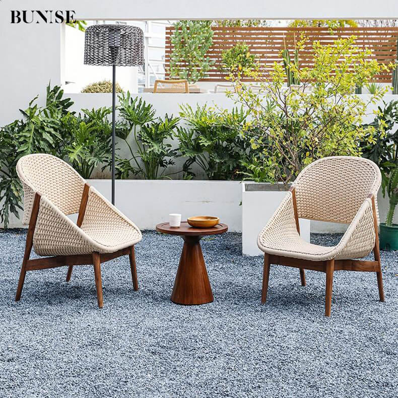 เก้าอี้สนามไม้สัก BUNISE รุ่น P79 ขนาด 60&times;80&times;85 ซม. สีน้ำตาล