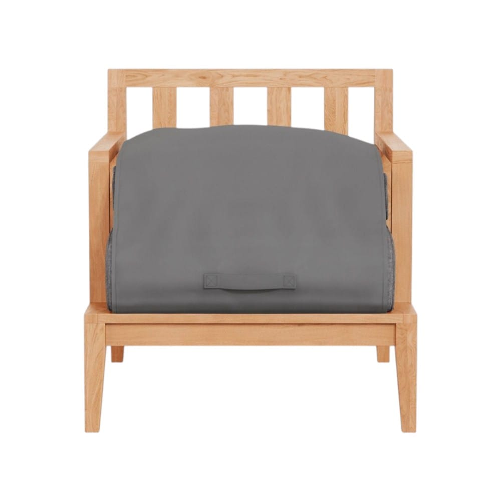 โซฟาไม้สัก 1 ที่นั่ง BUNISE รุ่น OT08 ขนาด 71×87×74 ซม. สีครีม_2
