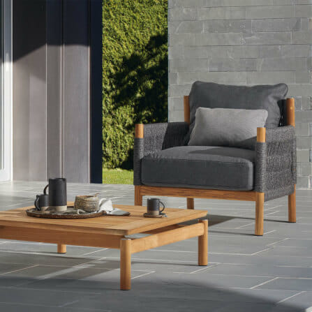 โต๊ะไม้สักเหลี่ยม รุ่น BUNISE CASSIS ขนาด 80×80×25 ซม. สีไม้_1