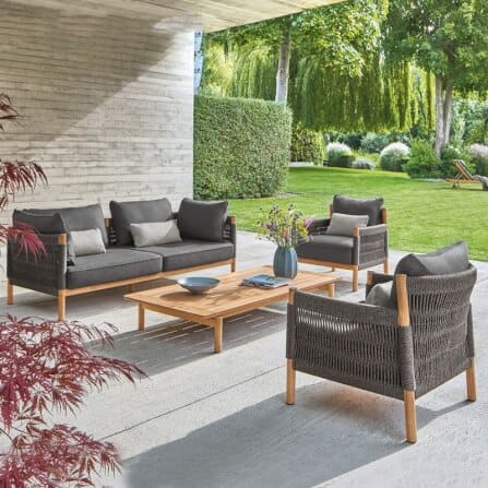 โซฟาหวาย PE 3 ที่นั่ง BUNISE รุ่น CASSIS ขนาด 185×87.5×64 ซม. สีเทา_3
